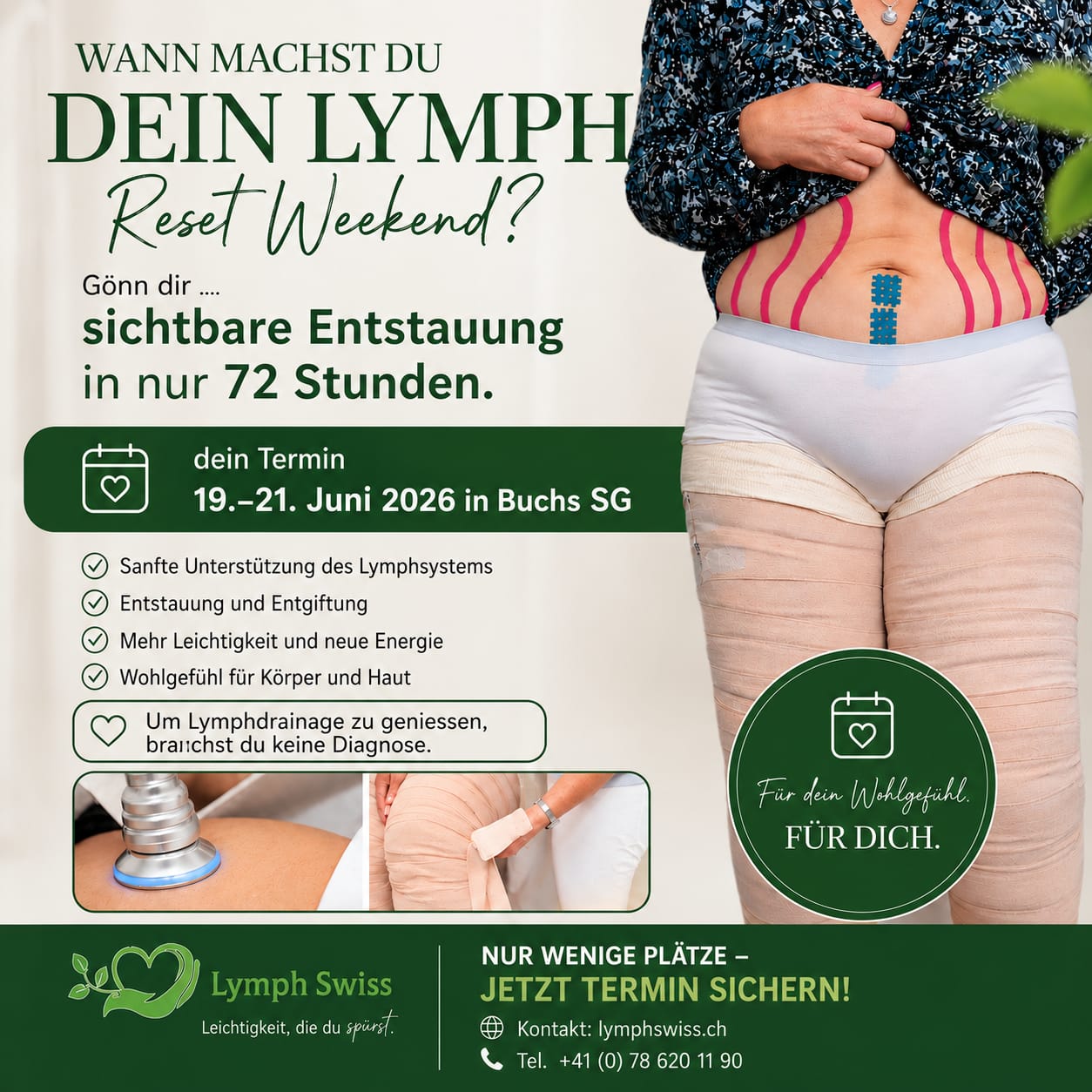 Workshop Wochenende Lymphtherapie Selbsttherapie KPE Lymphödem