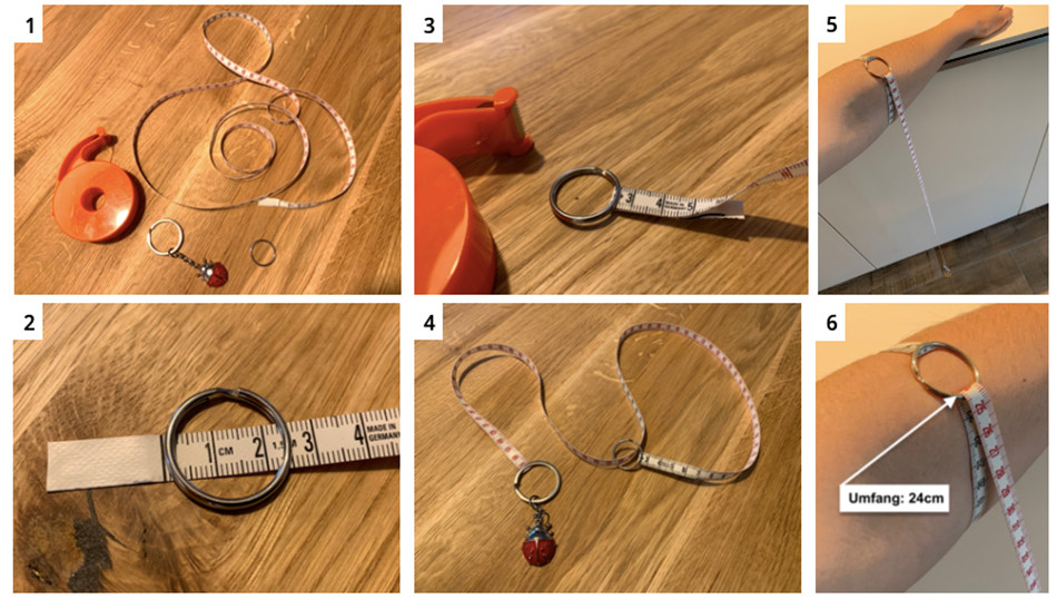 Anleitung Messtechnik Lymphödem Arm Bein