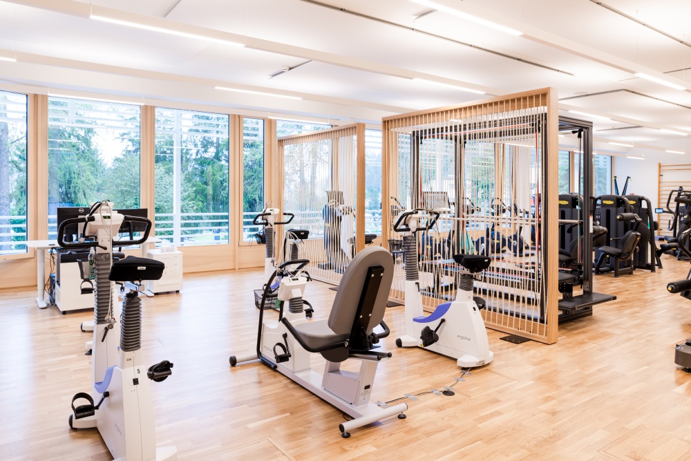 Trainingsraum für die tägliche Entstauungstherapie