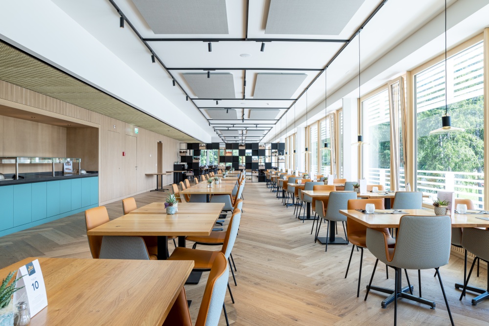 Grosszügige und moderne Essensräume